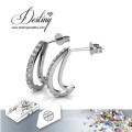 Destiny Jewellery Crystal From Swarovski Joyce Hoop Earrings